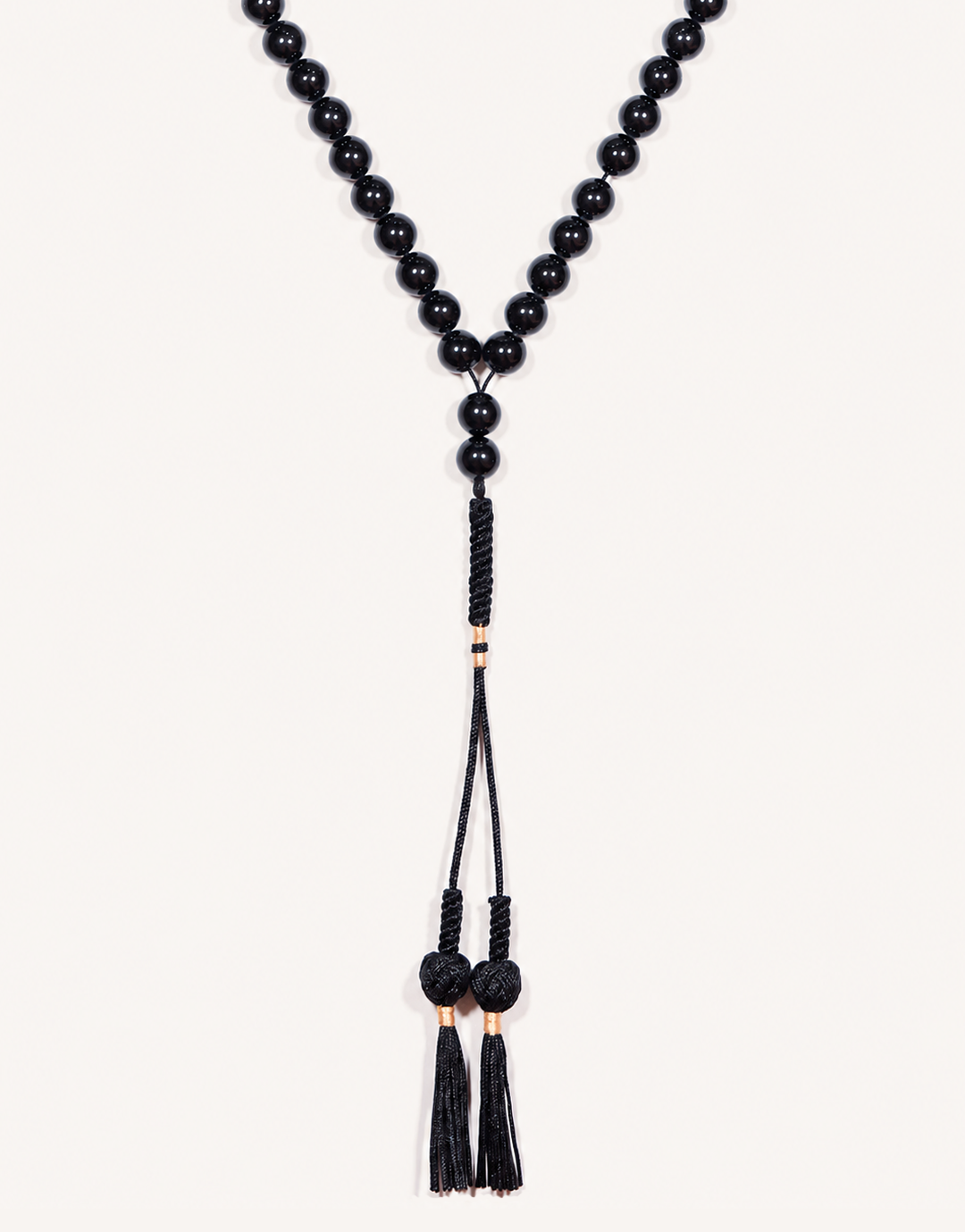 Natural Black Tourmaline Prayer Beads