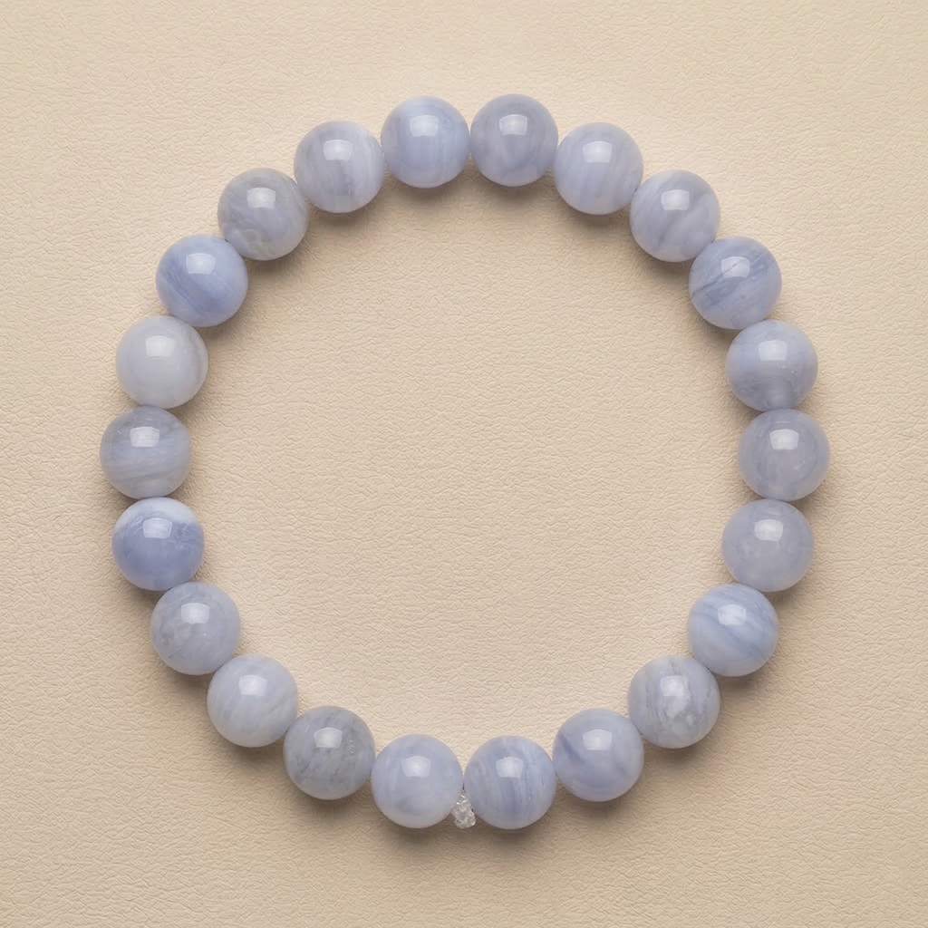 Blue Lace Agate Bracelet 8mm