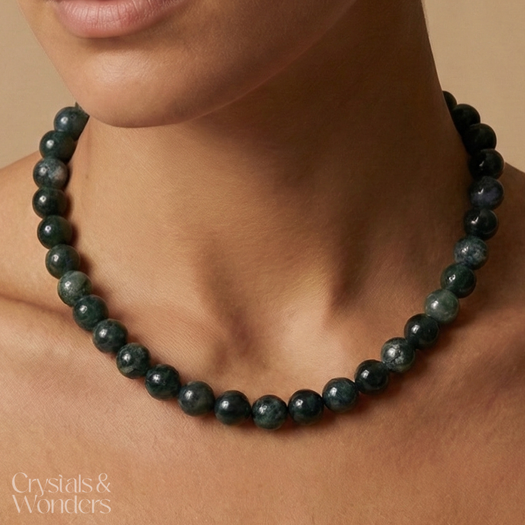 Moss Agate Choker
