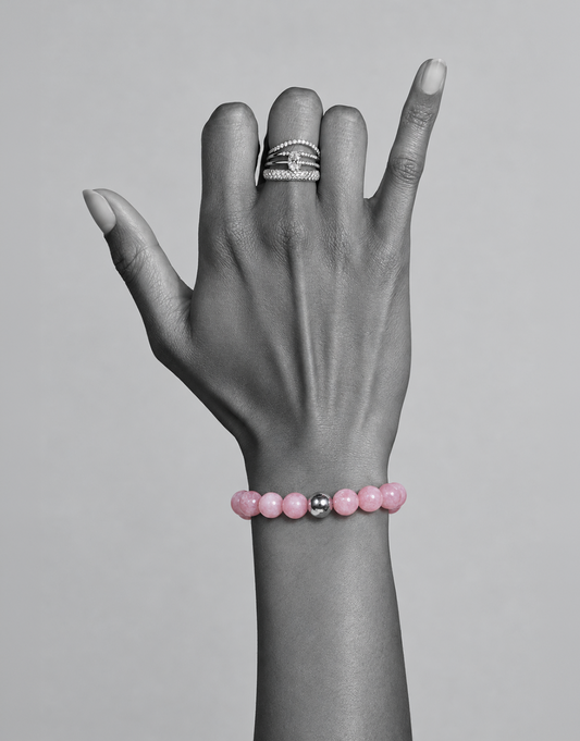 Natural Pink Opal Bracelet