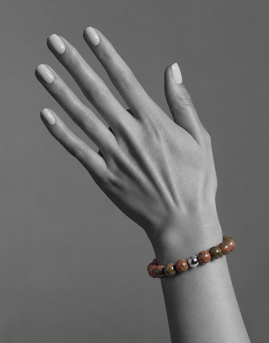 Natural Unakite Bracelet