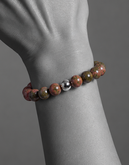 Natural Unakite Bracelet