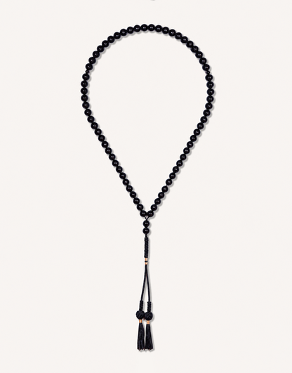 Natural Black Tourmaline Prayer Beads