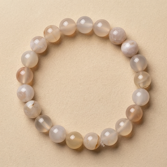 Blossom Agate Bracelet 8mm