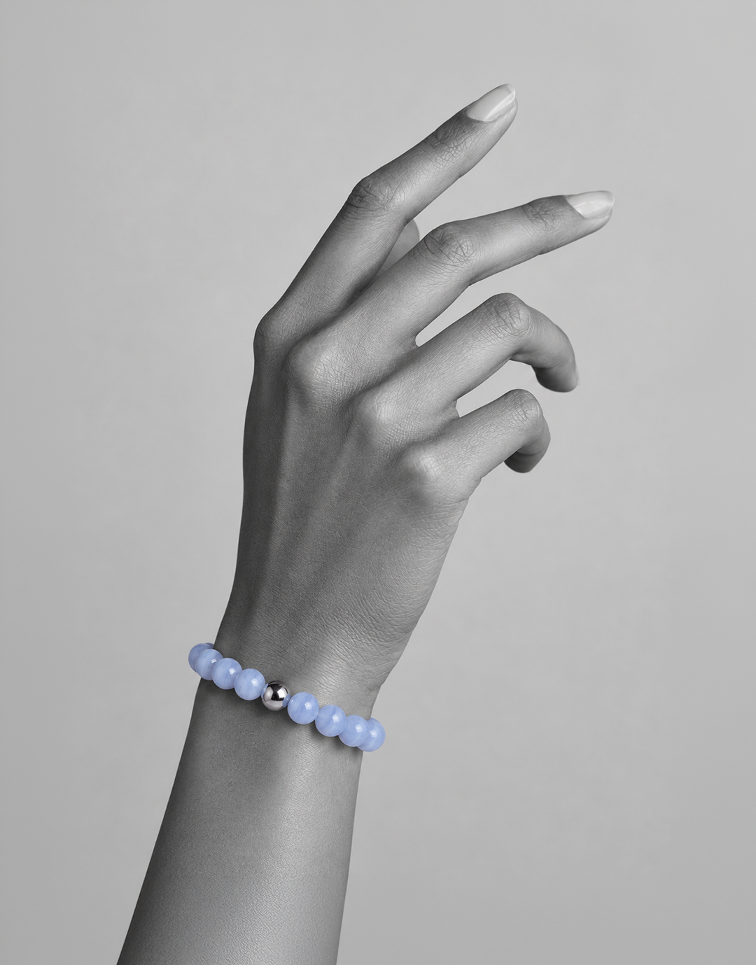 Natural Blue Lace Agate Bracelet