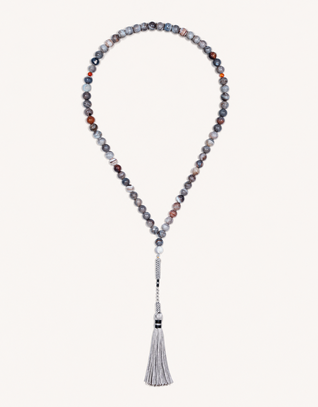 Natural Botswana Agate Prayer Beads