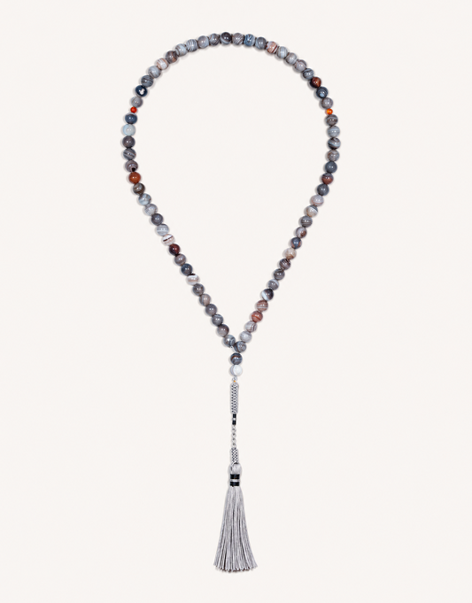 Natural Botswana Agate Prayer Beads
