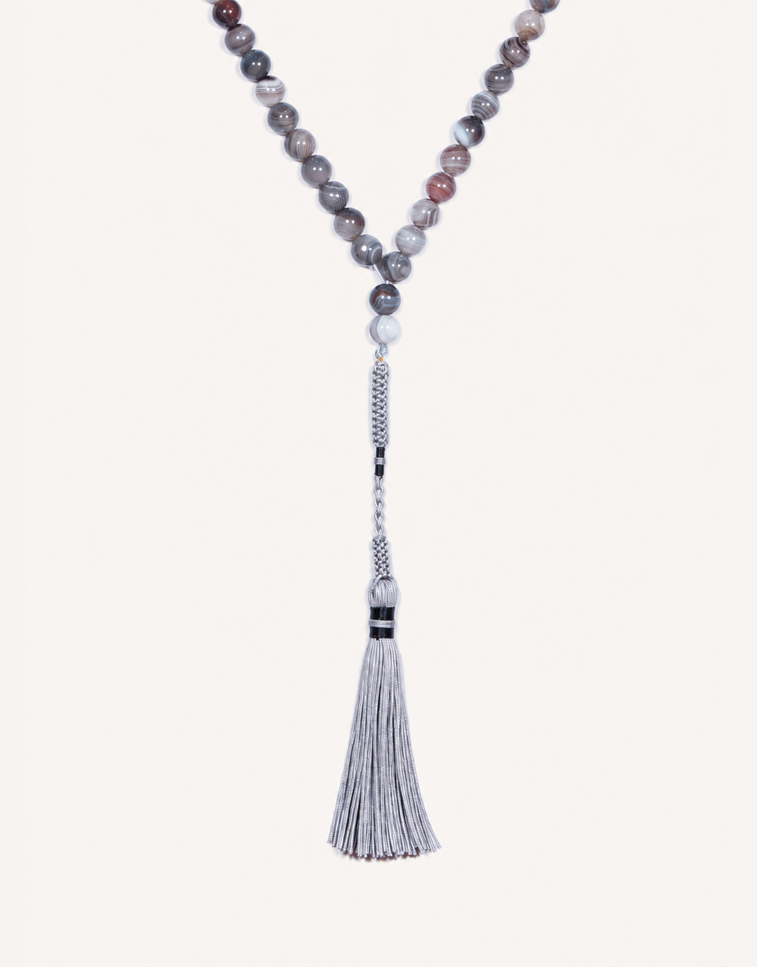 Natural Botswana Agate Prayer Beads