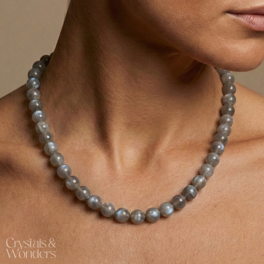 Grey Moonstone Choker