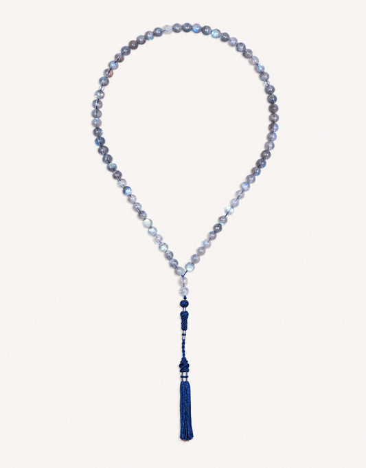 Natural Labradorite Prayer Beads