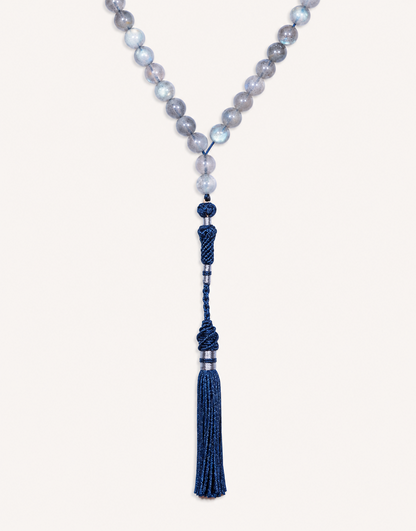 Natural Labradorite Prayer Beads