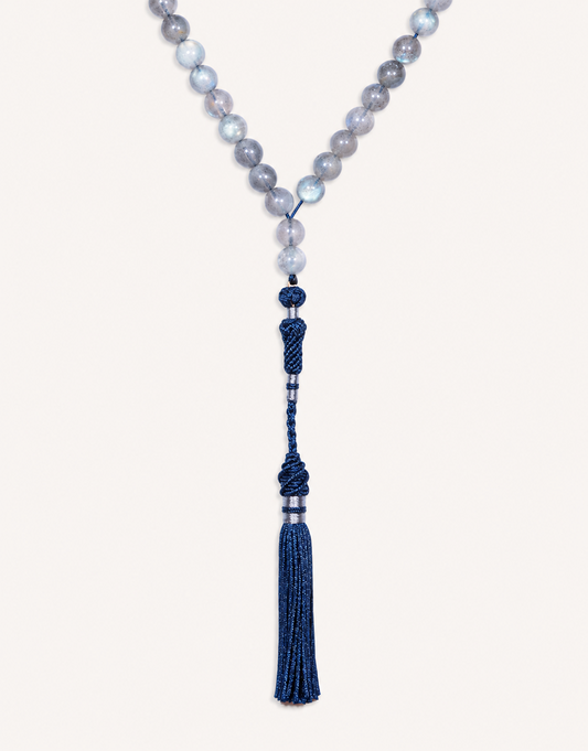 Natural Labradorite Prayer Beads