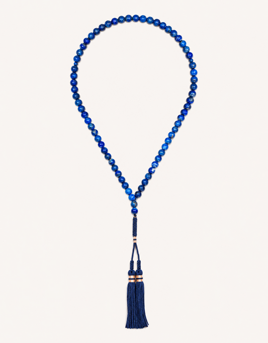 Natural Lapis Lazuli Prayer Beads