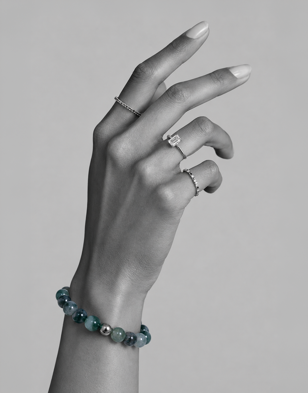 Natural Moss Agate Bracelet