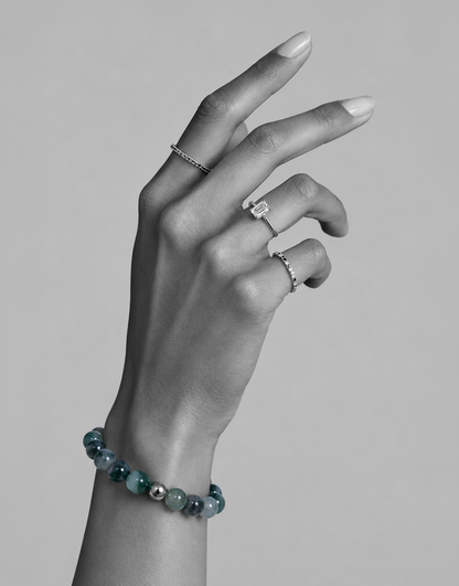 Natural Moss Agate Bracelet