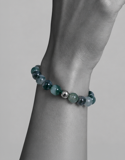 Natural Moss Agate Bracelet
