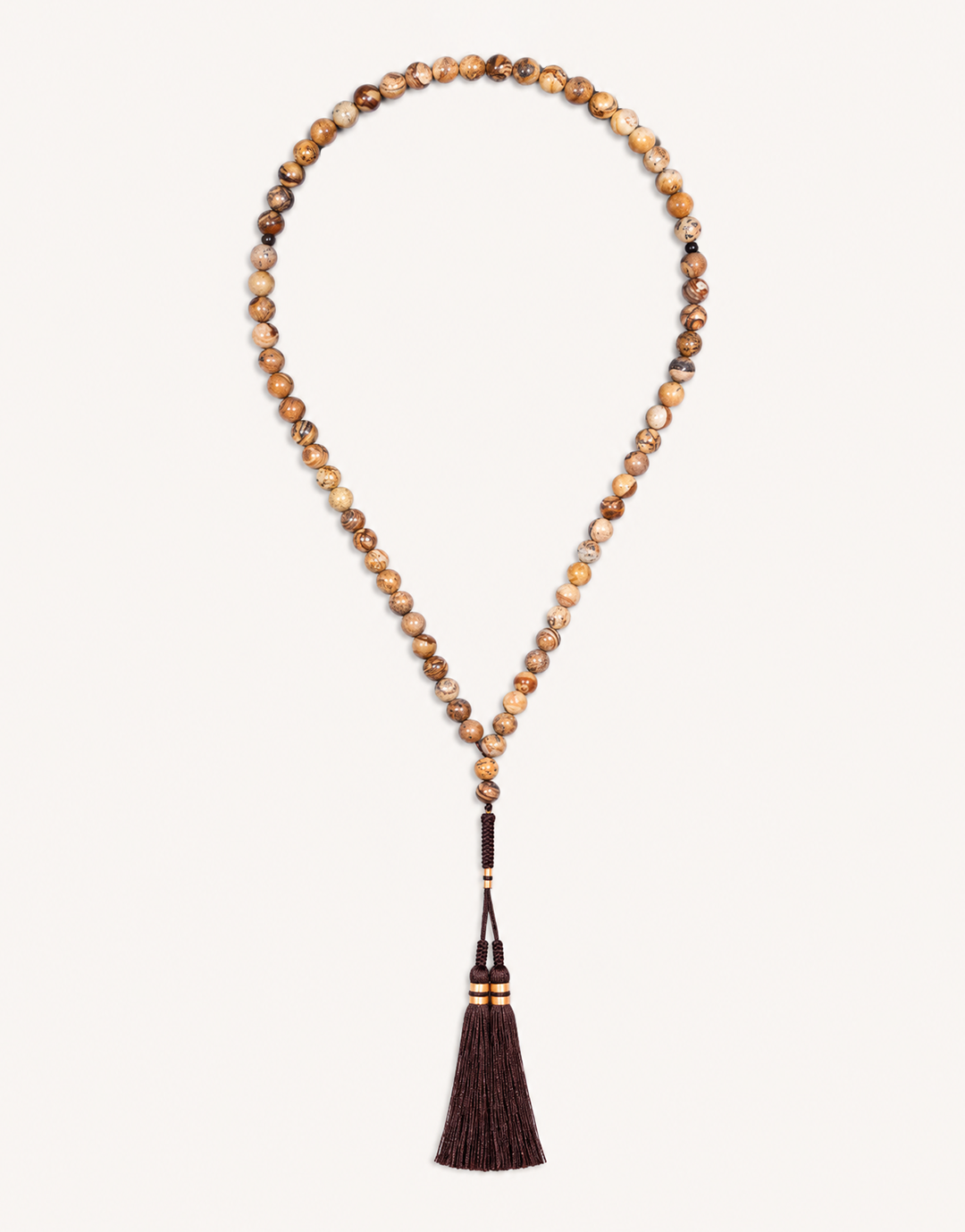 Natural Picture Jasper Prayer Beads