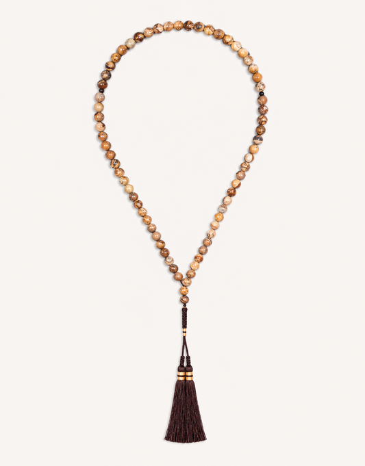 Natural Picture Jasper Prayer Beads