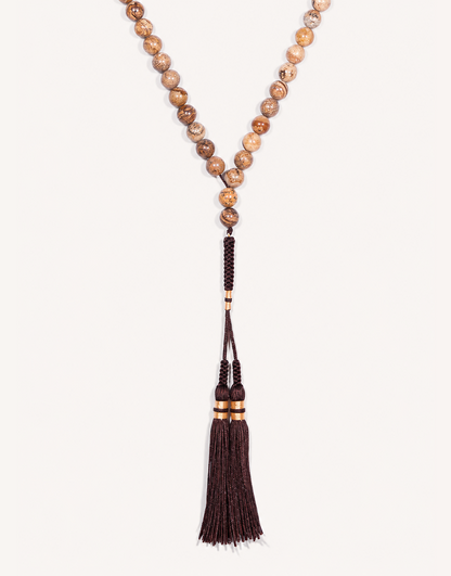 Natural Picture Jasper Prayer Beads