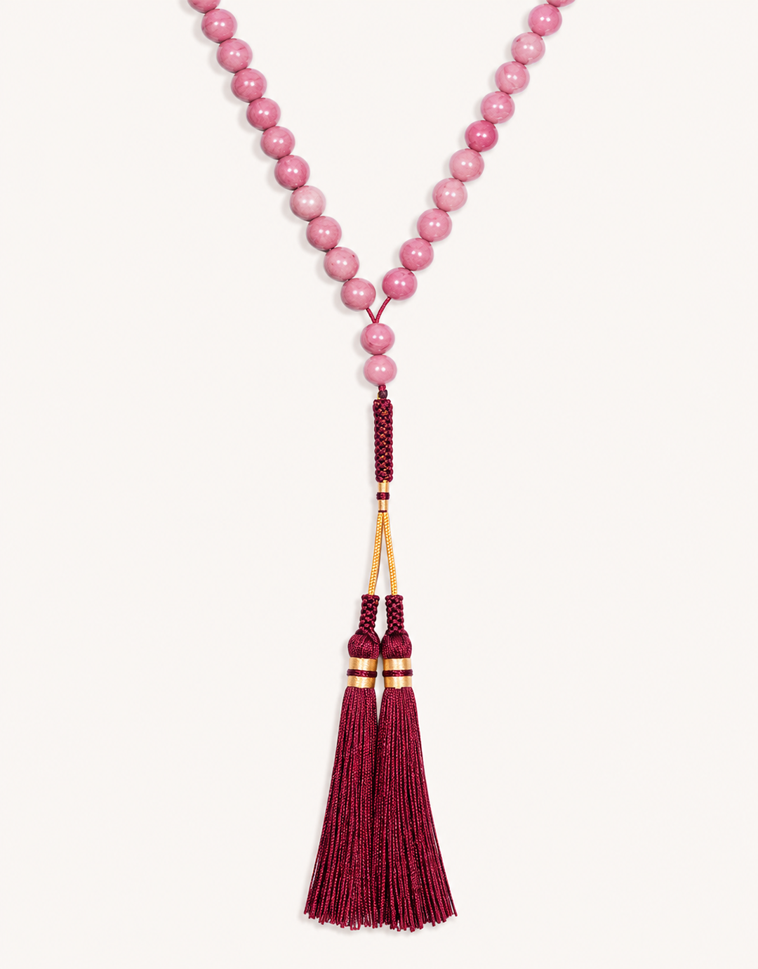 Natural Rhodonite Prayer Beads