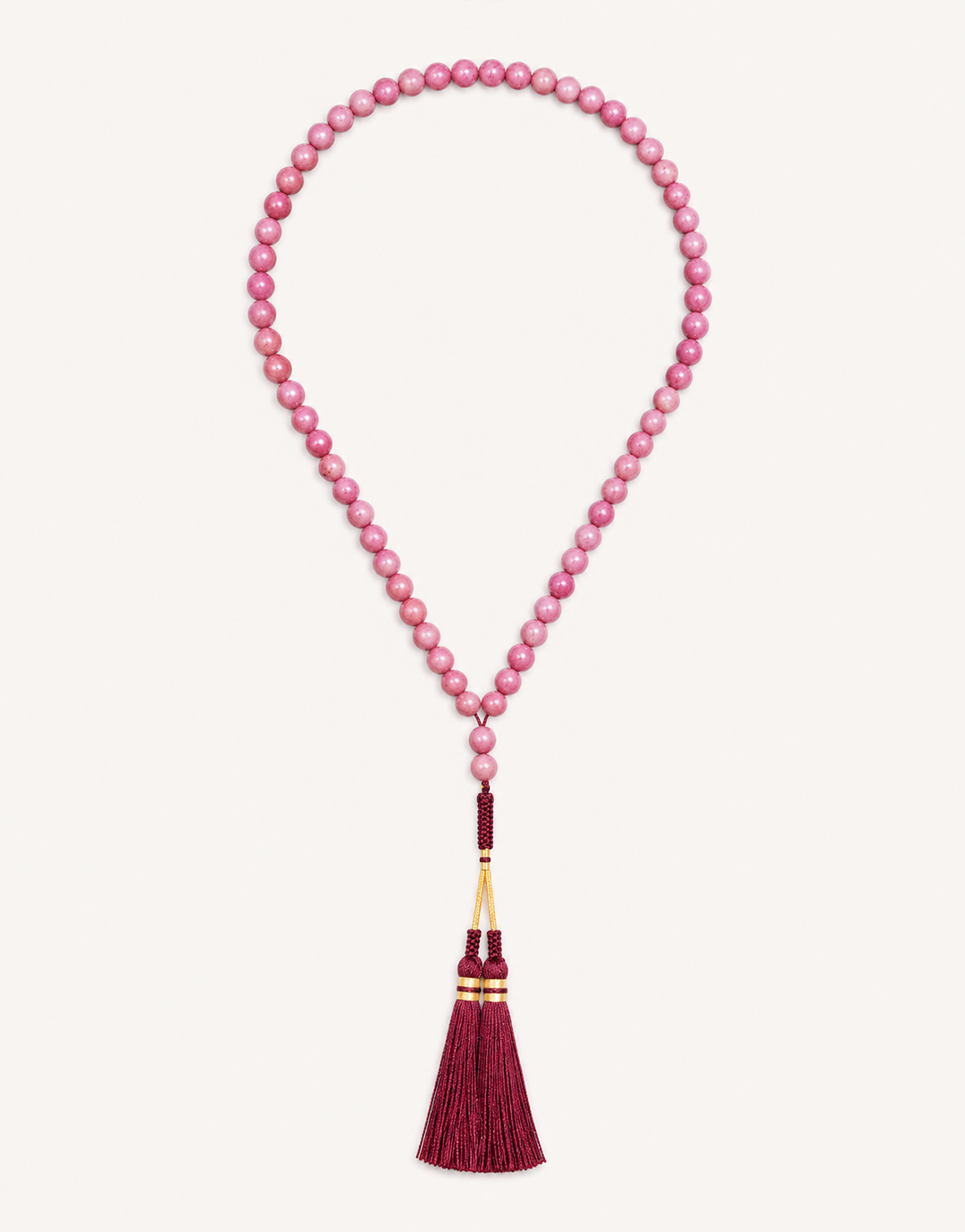 Natural Rhodonite Prayer Beads