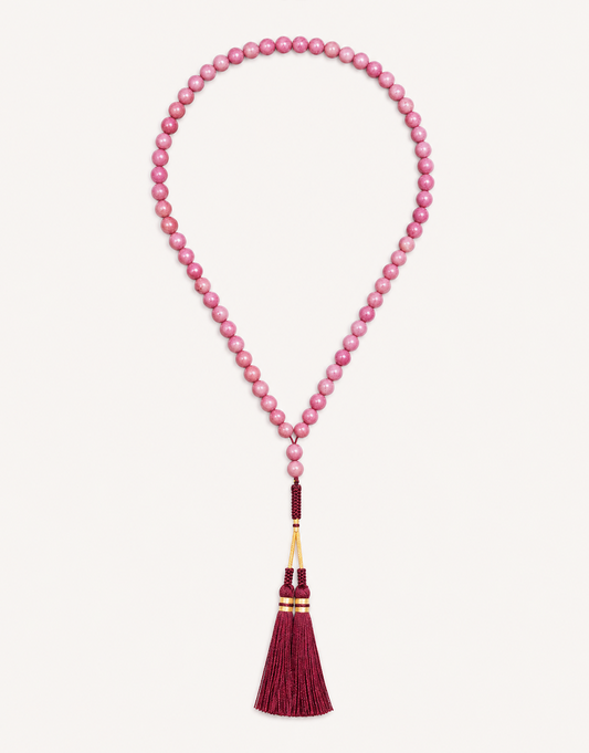 Natural Rhodonite Prayer Beads