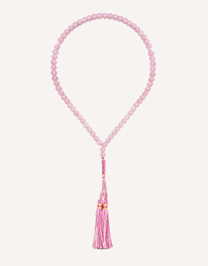 Natural Rose Quartz Prayer Beads