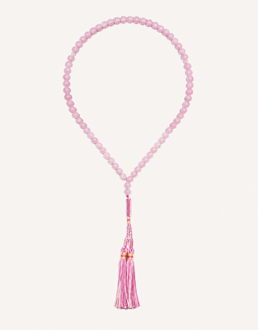 Natural Rose Quartz Prayer Beads