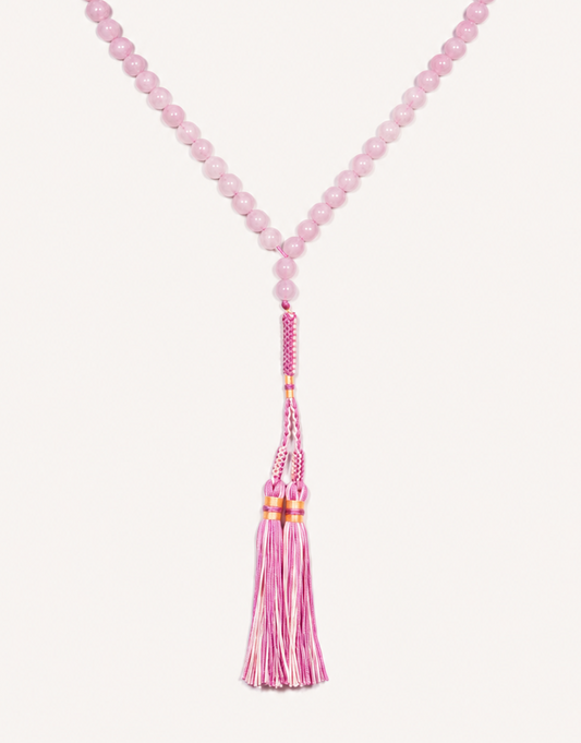 Natural Rose Quartz Prayer Beads