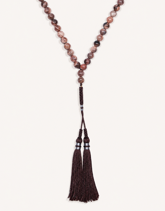 Natural Sunstone Prayer Beads