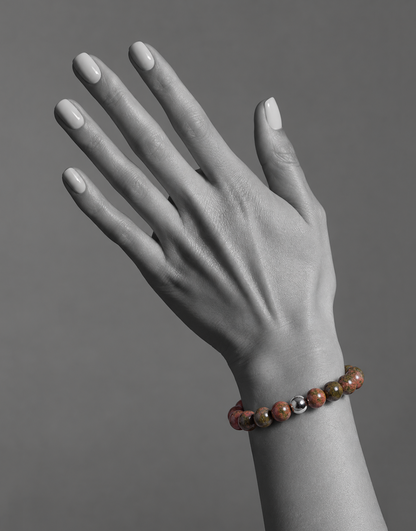 Natural Unakite Bracelet