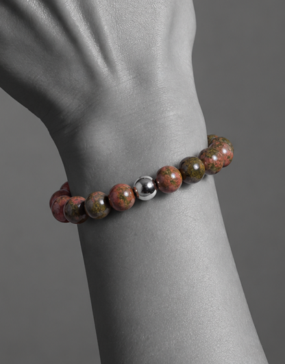 Natural Unakite Bracelet